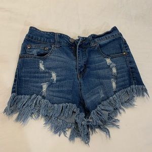 Denim cut offs